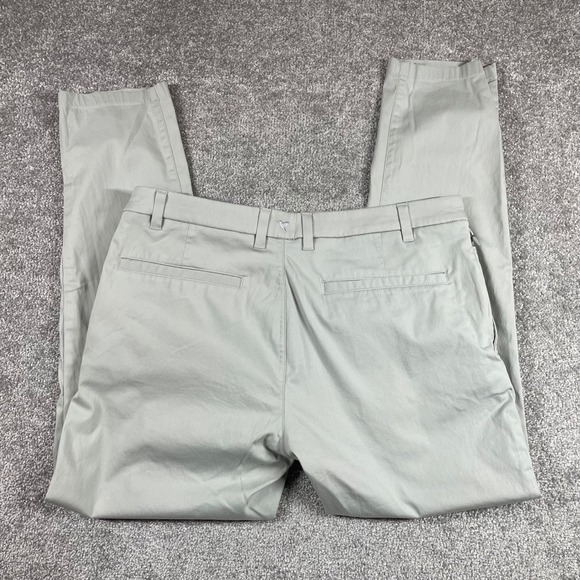 Bird Dogs Pants Mens 36x30 Chino Performance Stretch Office Flat Front Gray - Picture 7 of 13